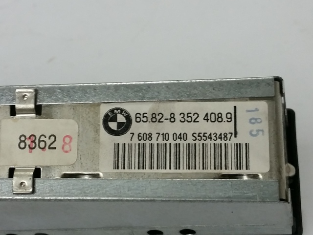 6582 8352408. Used Stereo sound system / radio main unit (Display for vehicles w/o Navigation.) for BMW 7 Series E38 (1994,1995,1996,1997,1998,1999,2000,2001 740i,740iL,750iL). Part number